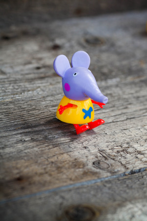 SEVASTOPOL, RUSSIA - on  APRIL 02,2016: Figure of Emilly elephant from Pig Pepa from Astley Baker Davies / Entertainment One UK animationsのeditorial素材