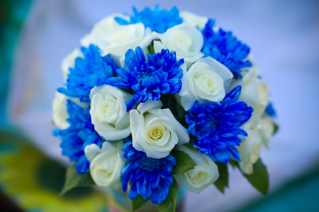 Beautiful bouquet, decorative elements. Holiday, Wedding.の写真素材