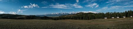 Landscapes Mountains in of the Altai Mountains, in the Altai Territory of Russiaの写真素材