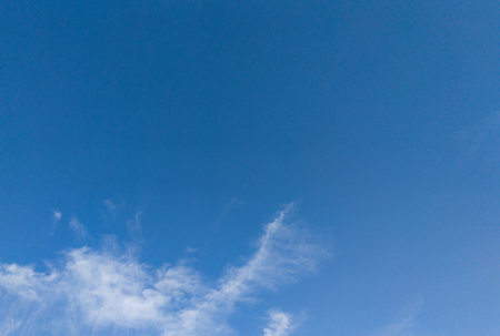 A beautiful blue heaven background meteorology skyline skylight.の写真素材