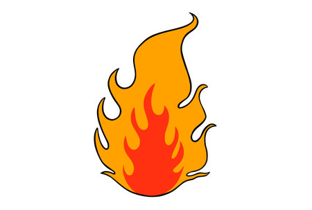 Fire clip art warm fired spicy flames campfire artworkのイラスト素材