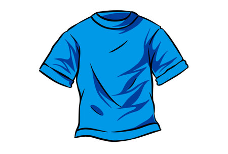 Blue t-shirt design empty uniform jacket clothingのイラスト素材