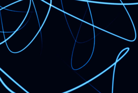 Waved lines texture wavy background futuristic network art striped flow artworkの写真素材