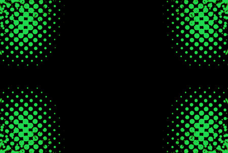 Green halftone texture graffiti background dotted effect pattern artの写真素材