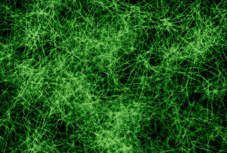 Digital cybernetic network abstract technology background wallpaperの写真素材