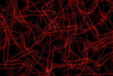 Digital cybernetic network abstract technology background wallpaperの写真素材