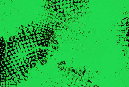 Green halftone texture graffiti background dotted effect pattern artの写真素材