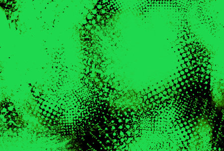 Green halftone texture graffiti background dotted effect pattern artの写真素材