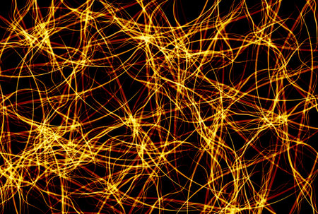 Digital cybernetic network abstract technology background wallpaperの写真素材