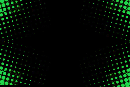 Green halftone texture graffiti background dotted effect pattern artの写真素材