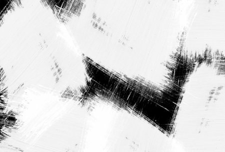 Painting texture scratched black and white background splatter paint artの写真素材