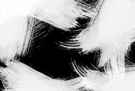 Painting texture scratched black and white background splatter paint artの写真素材