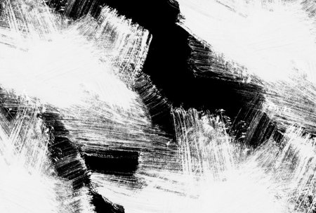 Painting texture scratched black and white background splatter paint artの写真素材