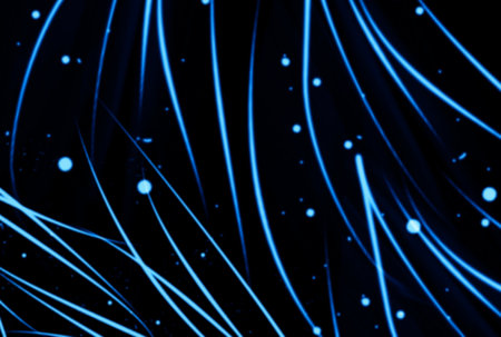 Fairy glowing background blue magical texture fairytale desire patternの写真素材