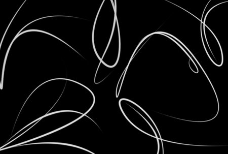 Wavy lines background black and white abstract texture artworkの写真素材