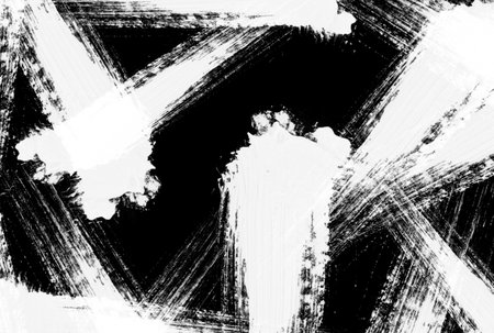 Painting texture scratched black and white background splatter paint artの写真素材