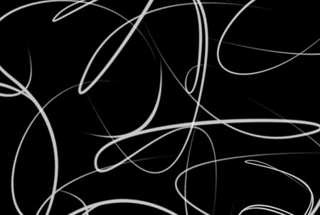 Wavy lines background black and white abstract texture artworkの写真素材