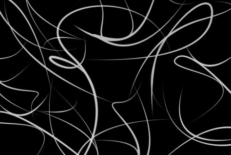 Wavy lines background black and white abstract texture artworkの写真素材