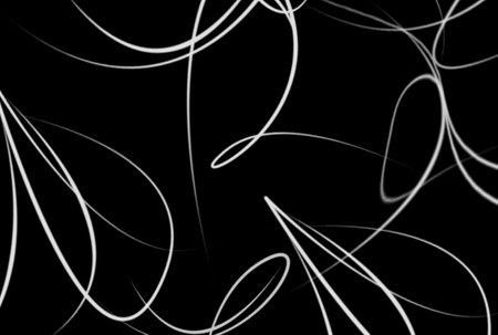 Wavy lines background black and white abstract texture artworkの写真素材