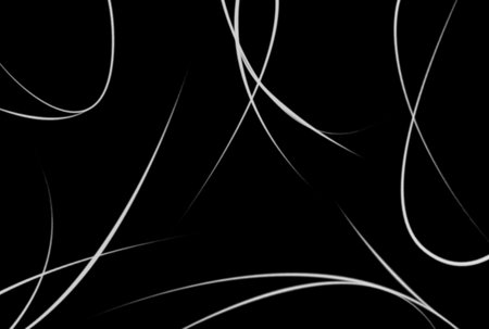 Wavy lines background black and white abstract texture artworkの写真素材