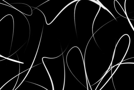 Wavy lines background black and white abstract texture artworkの写真素材