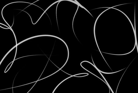 Wavy lines background black and white abstract texture artworkの写真素材