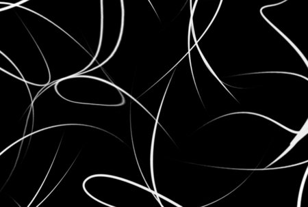 Wavy lines background black and white abstract texture artworkの写真素材