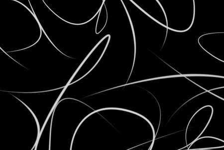 Wavy lines background black and white abstract texture artworkの写真素材