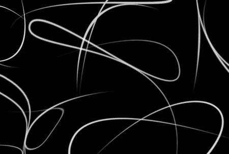 Wavy lines background black and white abstract texture artworkの写真素材