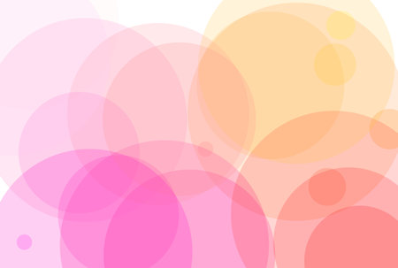 Rainbow dotted pattern colorful soap bubbles background watercolor artworkの写真素材