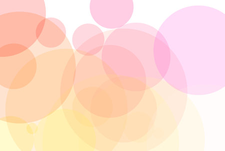 Rainbow dotted pattern colorful soap bubbles background watercolor artworkの写真素材