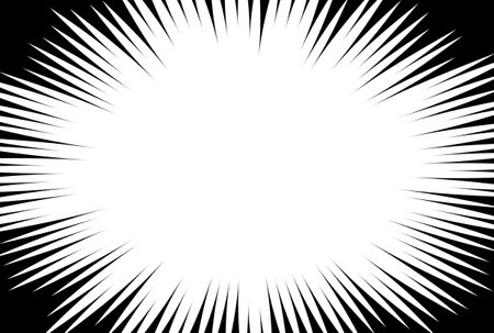 Comic sunburst background ray stripe texture art dynamic motion line wallpaperの写真素材