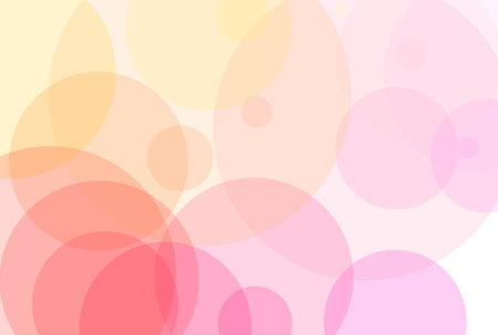 Rainbow dotted pattern colorful soap bubbles background watercolor artworkの写真素材