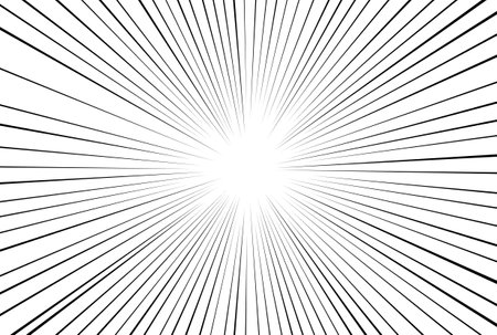 Comic sunburst background ray stripe texture art dynamic motion line wallpaperの写真素材