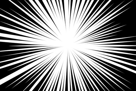 Comic sunburst background ray stripe texture art dynamic motion line wallpaperの写真素材