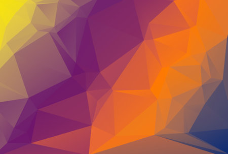 Polygonal pattern triangular poly texture multicolored polygon shape wallpaper artの写真素材