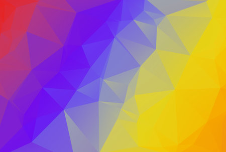 Triangle pattern multicolored polygon texture abstract shape background artworkの写真素材