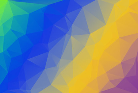 Triangle pattern multicolored polygon texture abstract shape background artworkの写真素材