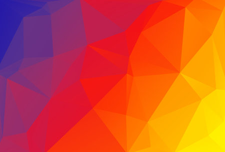 Polygonal pattern triangular poly texture multicolored polygon shape wallpaper artの写真素材