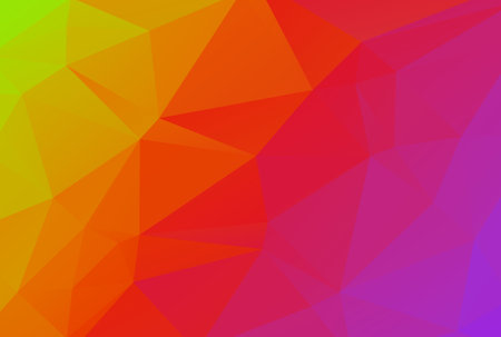Triangle pattern multicolored polygon texture abstract shape background artworkの写真素材
