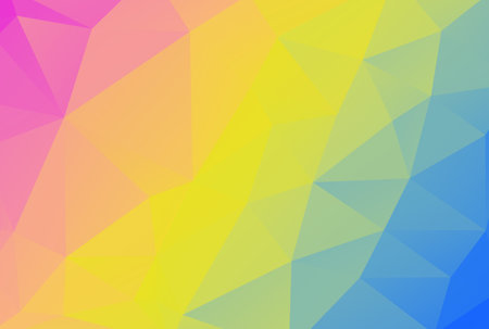 Triangle pattern multicolored polygon texture abstract shape background artworkの写真素材