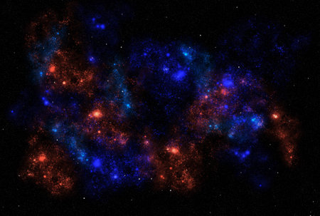 Starry galaxy dark infinite milky way twinkle cosmos astrology interstellar backgroundの写真素材