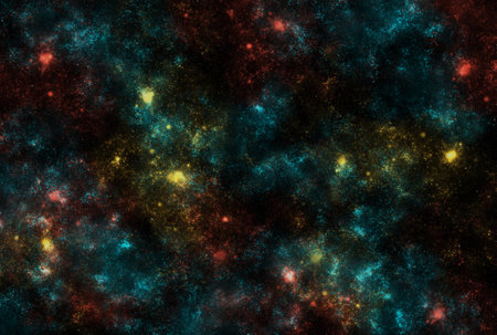Starry galaxy dark infinite milky way twinkle cosmos astrology interstellar backgroundの写真素材