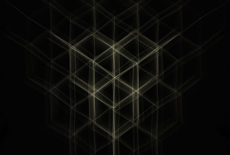 Futuristic abstract background hexagon network pattern geometry shape texture artの写真素材