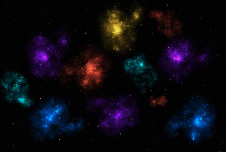 Starry galaxy dark infinite milky way twinkle cosmos astrology interstellar backgroundの写真素材