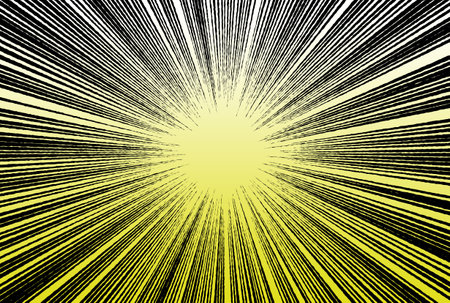 Exploding star burst texture japanese radius cartoon pattern abstract backgroundの写真素材