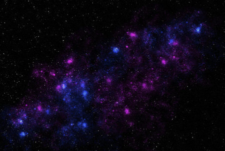 Starry galaxy dark infinite milky way twinkle cosmos astrology interstellar backgroundの写真素材