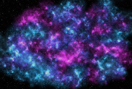 Starry galaxy dark infinite milky way twinkle cosmos astrology interstellar backgroundの写真素材