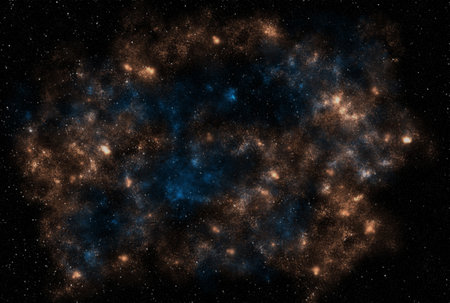 Starry galaxy dark infinite milky way twinkle cosmos astrology interstellar backgroundの写真素材