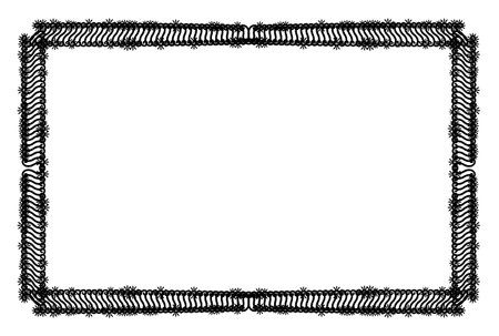 Black frame ornament art decorative boarder dark antique artworkの写真素材